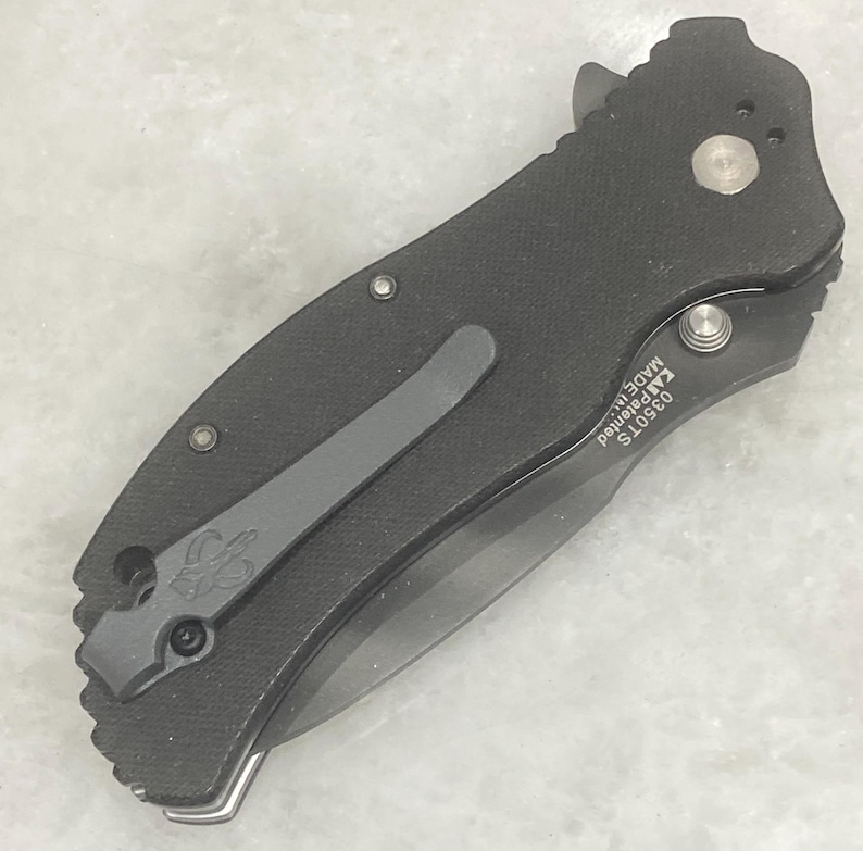 Flat Gray Titanium Deep Carry Pocket Clip For Zero Tolerance ZT0300 ZT0350 ZT0301 ZT0303 Knife with Mythosaur Skull image 9