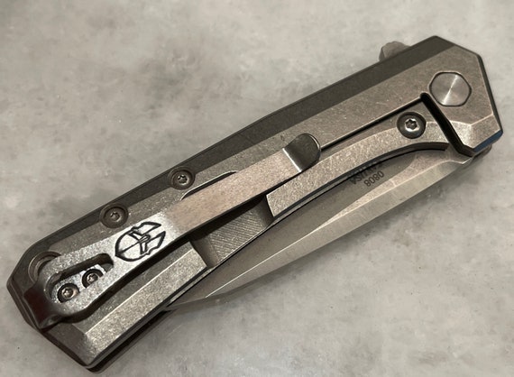 1 Piece Knife Pocket Back Clip, 3-hole Titanium Alloy Deep Carry