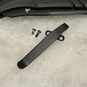 Black Titanium Deep Carry Pocket Clip For Gerber Propel Downrange Knife