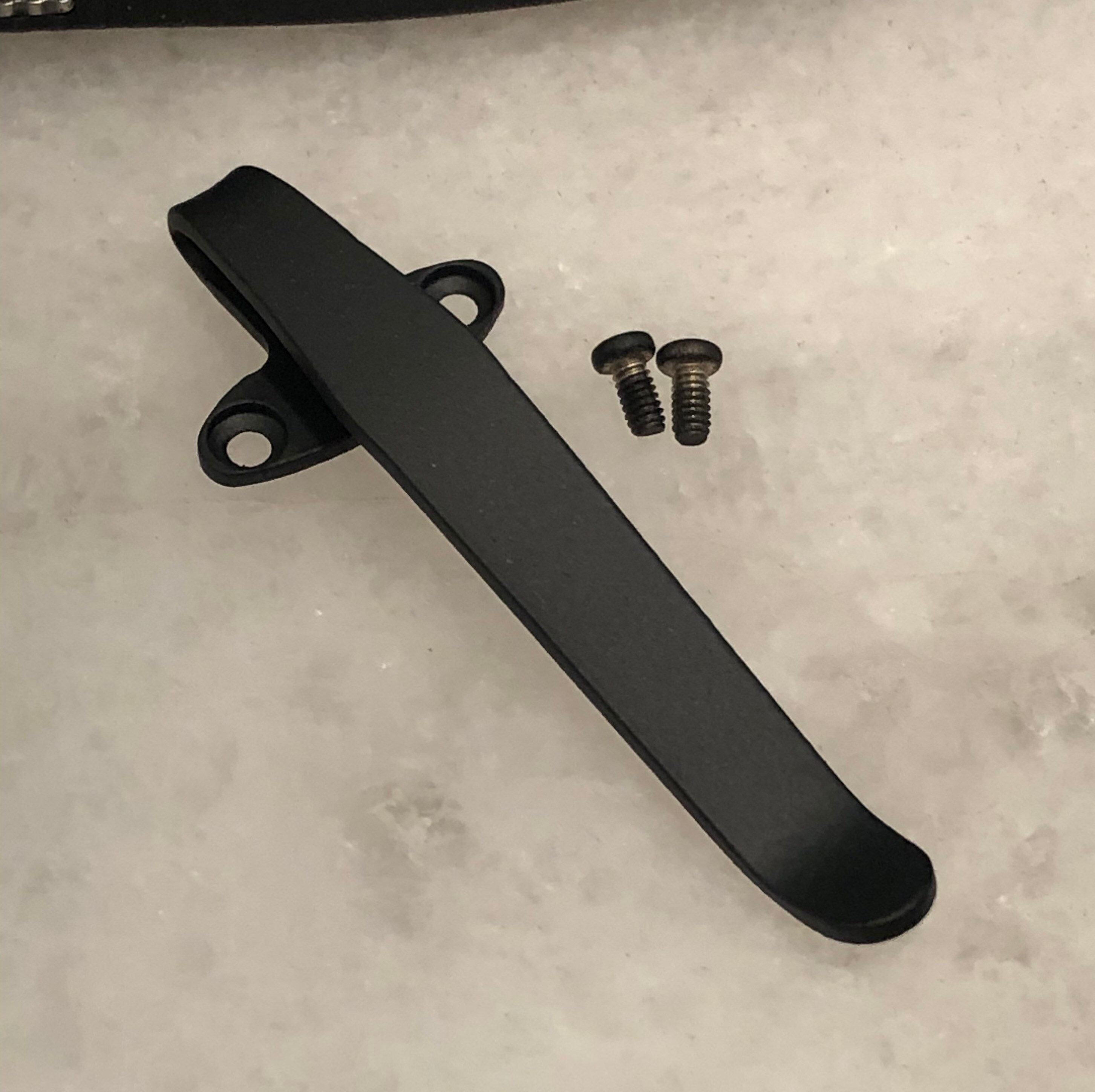 Flat Black Titanium Deep Pocket Clip For Benchmade Casbah 4400 Knife