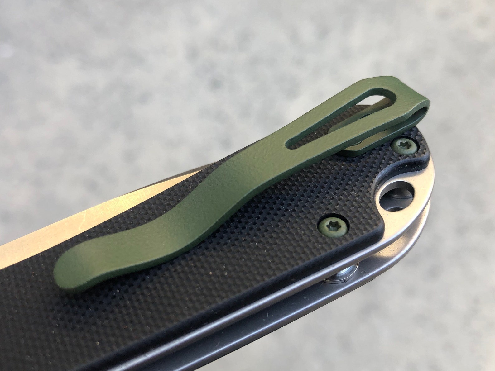 OD Green Titanium Deep Carry Pocket Clip for WE Knife CIVIVI Etsy