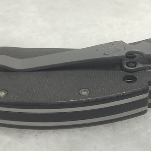 Flat Gray Titanium Deep Carry Pocket Clip For Zero Tolerance ZT0300 ZT0350 ZT0301 ZT0303 Knife with Mythosaur Skull image 7