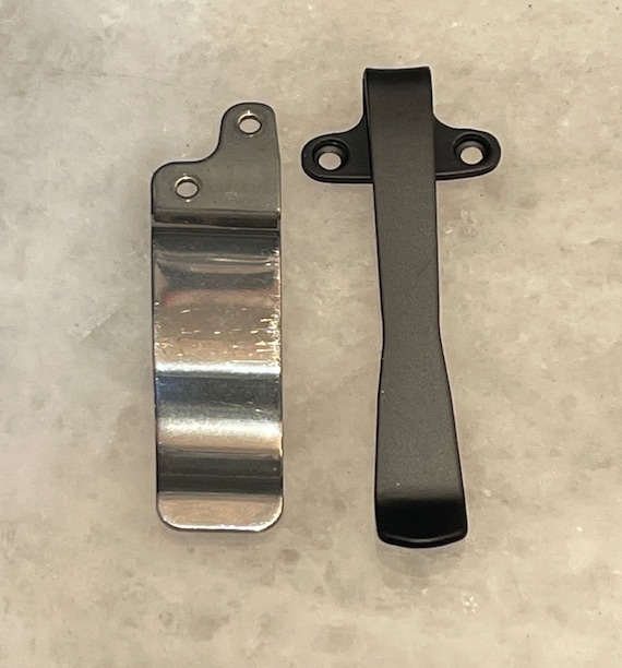 Black Titanium Deep Carry Pocket Clip for Cold Steel AD10 Knife AD