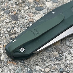 Army Green Titanium Deep Carry Pocket Clip Made For Benchmade Osborne 9400 940 943 945 Knife image 4