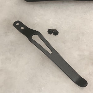 Matte Black Titanium Pocket Clip For Kershaw Launch 4 7500 Launch 6 7800 Launch 8 7150 Knife