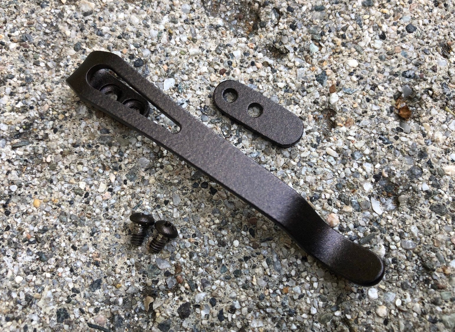 Dark Bronze Titanium Deep Carry Pocket Clip for Hinderer XM-18 XM