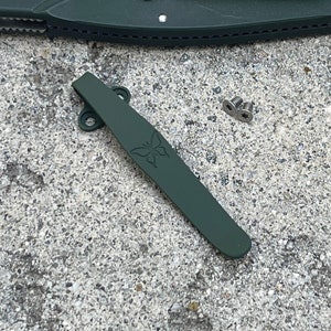 Army Green Titanium Deep Carry Pocket Clip Made For Benchmade Osborne 9400 940 943 945 Knife image 3