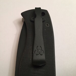 Black Titanium Pocket Clip Compatible To Emerson CQC-7 CQC-15 Horseman Knives image 10