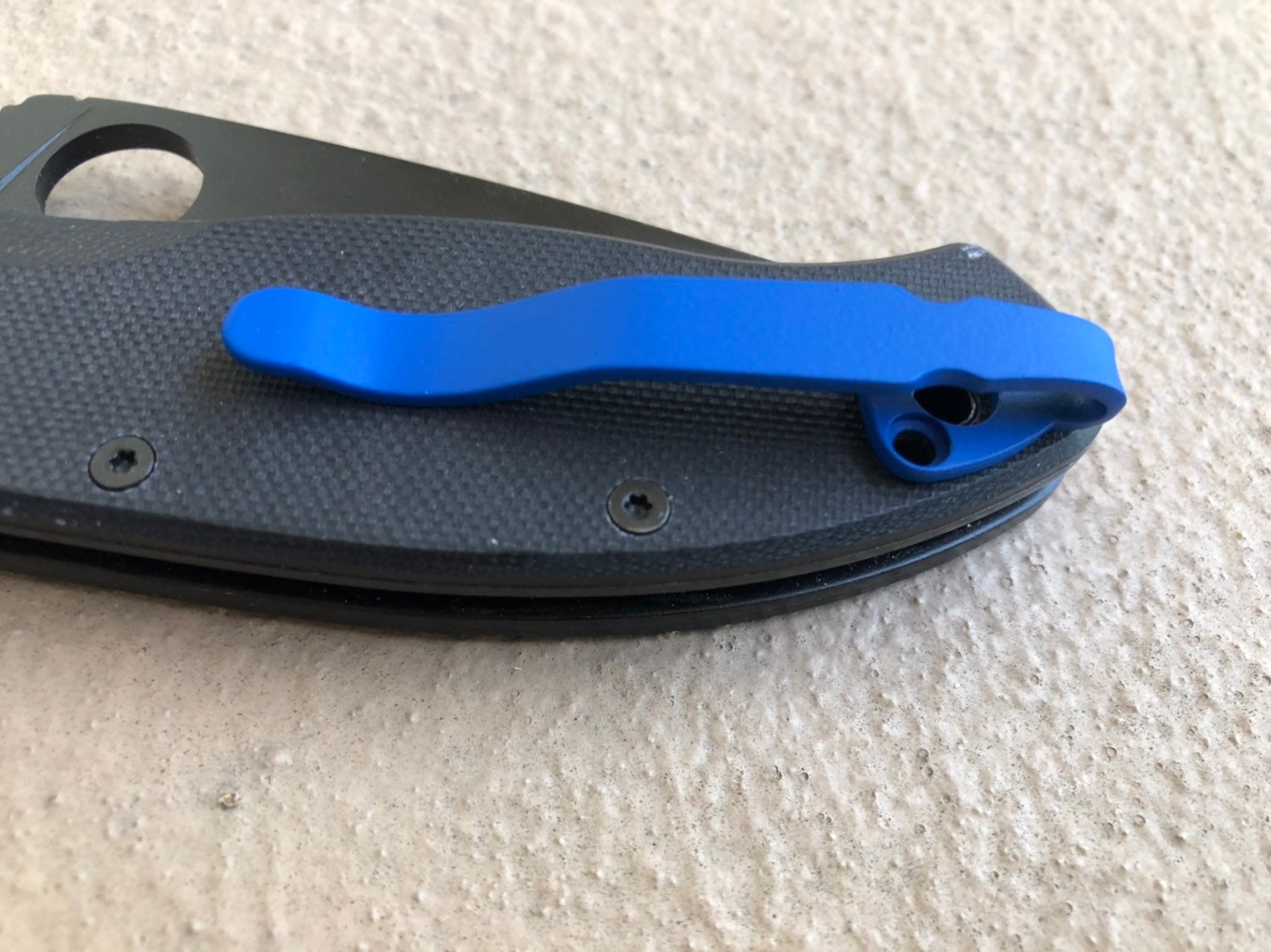 Spyderco Pocket Clip Blue Titanium Deep Pocket Clip Made for Etsy