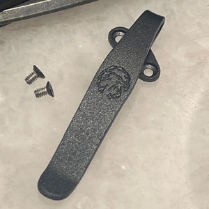 Texture Black Titanium Deep Carry Pocket Clip Made For Kershaw Blur Pocket Knife 1670BLK