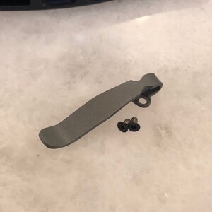 Gray Titanium Deep Pocket Clip Made For Kershaw Launch 1 Launch 2 Launch 3 Launch 5 Knife