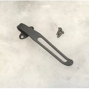 Gray Titanium Deep Carry Pocket Clip For Cold Steel 62L SR1 Folder SR1 Lite Knife