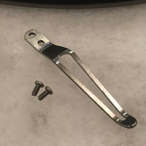 Raw Titanium Pocket Clip For ZT0450 & ZT0462 Zero Tolerance Knives
