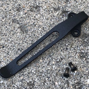 Texture Black Titanium Deep Carry Pocket Clip Made For Kershaw Blur 1670 Knife