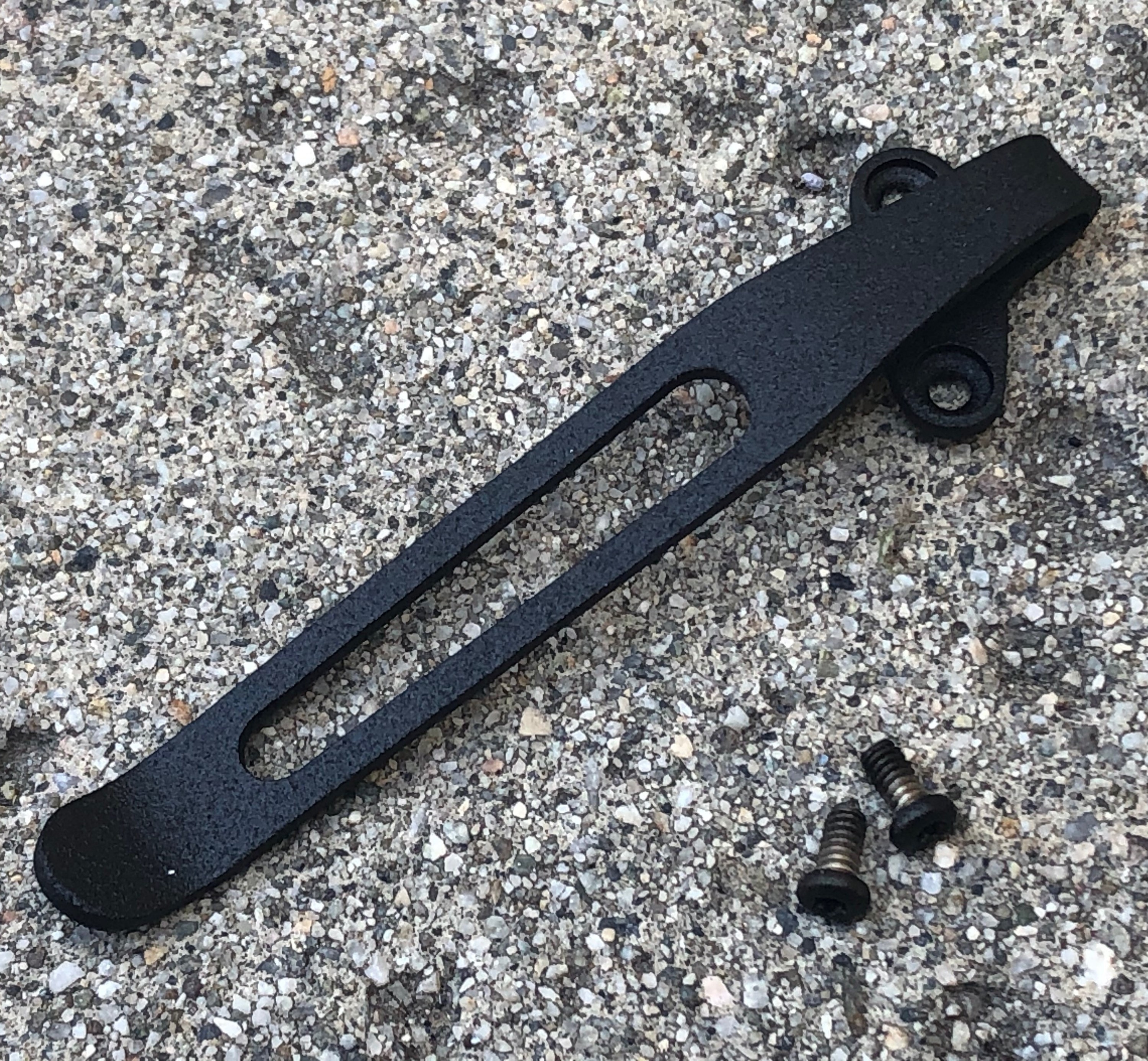 Texture Black Titanium Deep Carry Pocket Clip Made For Kershaw Blur 1670 Knife
