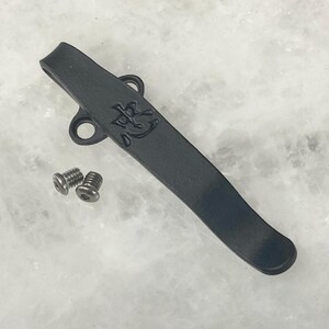 Black Titanium Deep Carry Pocket Clip Made For Kershaw CRYO 1555 1556 CRYO ll Knife