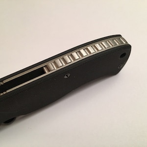 Flat Gray Titanium Back Spacer Set for Emerson CQC-7 Knife Nylon Spacer Model image 8