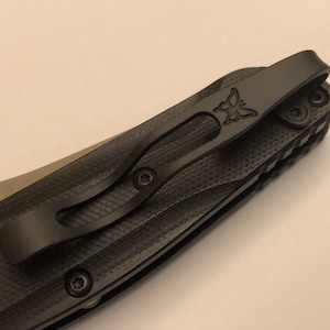 Matte Black Titanium Deep Carry Pocket Clip Made For Benchmade Osborne 940 943 Knife