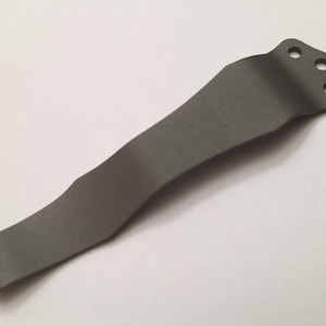 Matte Gray Titanium Clip Compatible With Kershaw Emerson CQC-6K CQC-7K CQC-8K Pocket Knife