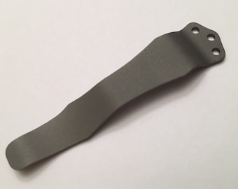 Matowy szary tytanowy klips kompatybilny z nożem kieszonkowym Kershaw Emerson CQC-6K CQC-7K CQC-8K