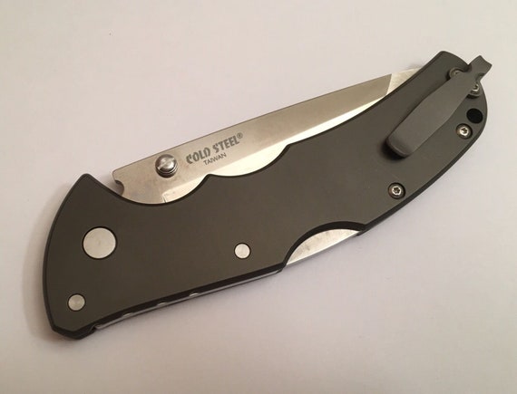 Custom Titanium Deep Pocket Clip for Cold Steel Code-4 Knife
