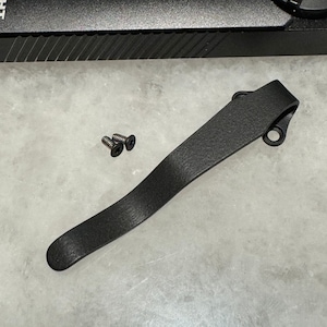 Black Titanium Deep Carry Pocket Clip For Olight Arkfeld UV Arkfeld PRO Flashlight