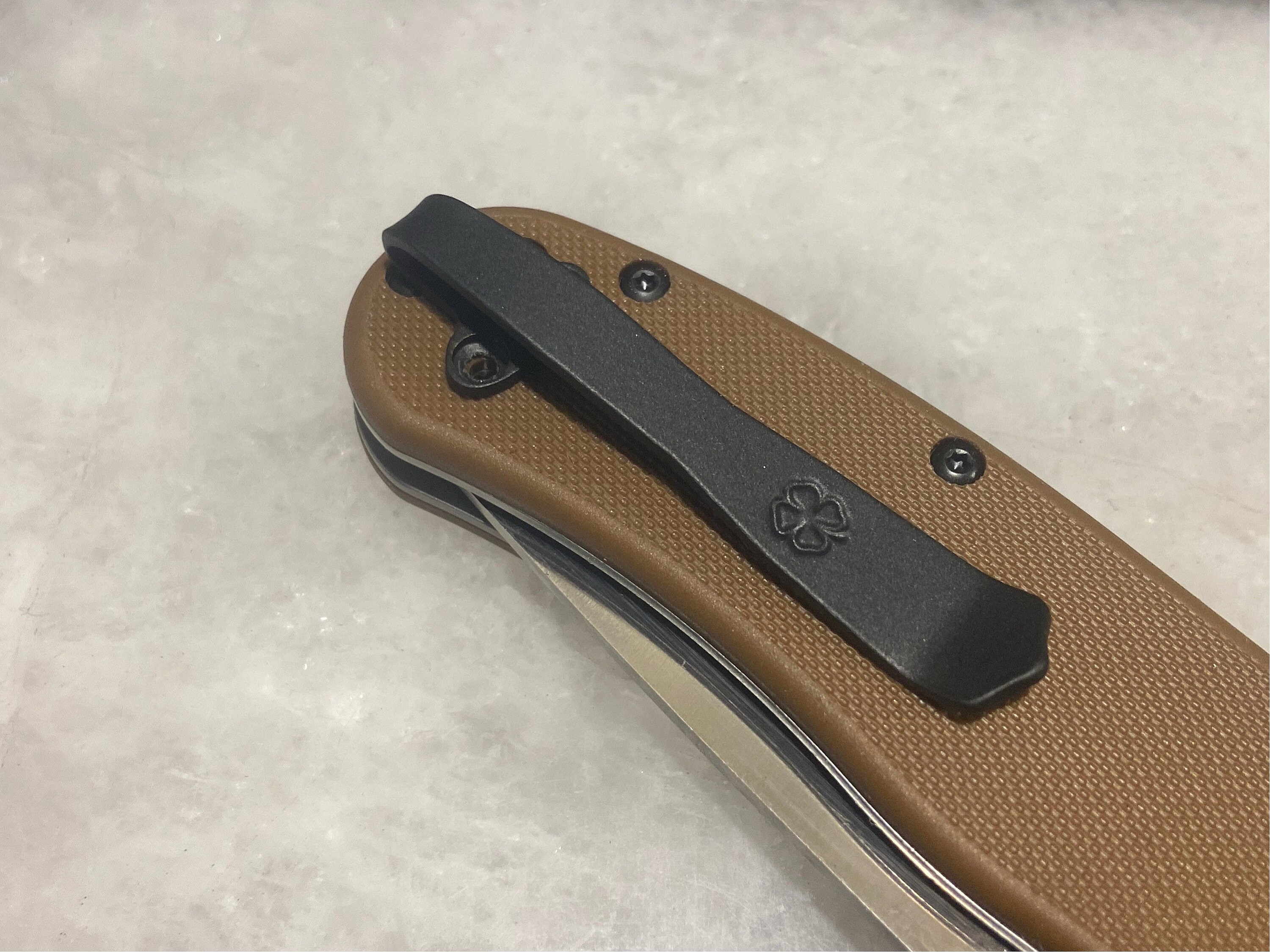 Black Titanium Clip Made for Ontario Rat 1 Knife 8848 8846 Black Titanium Clip Made for Ontario Rat 1 Knife 8848 8846