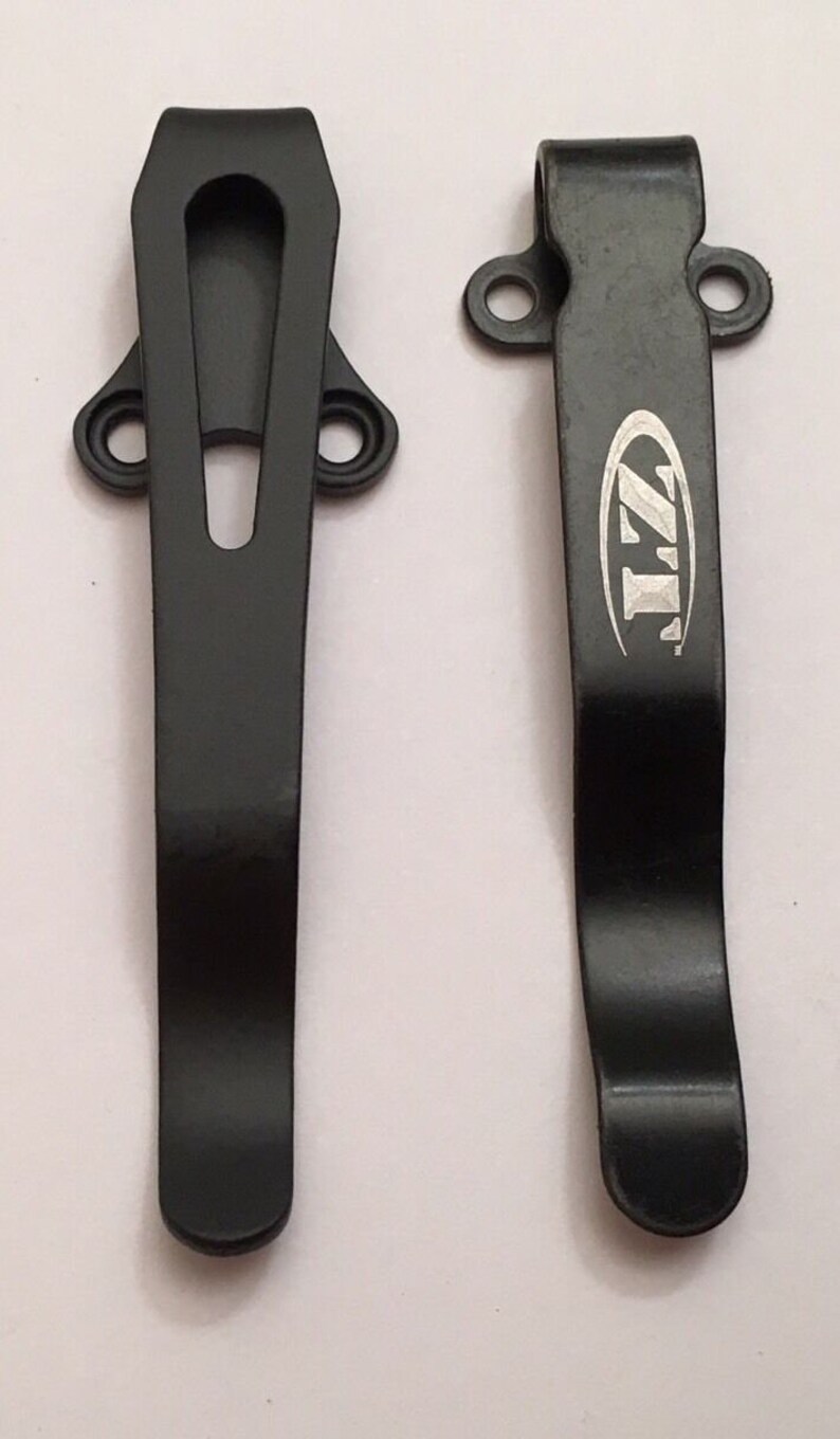 Black Titanium Deep Pocket Clip Zero Tolerance ZT Knife ZT0909 Etsy