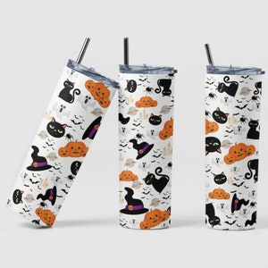 Halloween Tumbler Wrap | Halloween Tumbler Design | Halloween Decor Hunter |20oz Skinny Tumbler Design | Tumbler Design