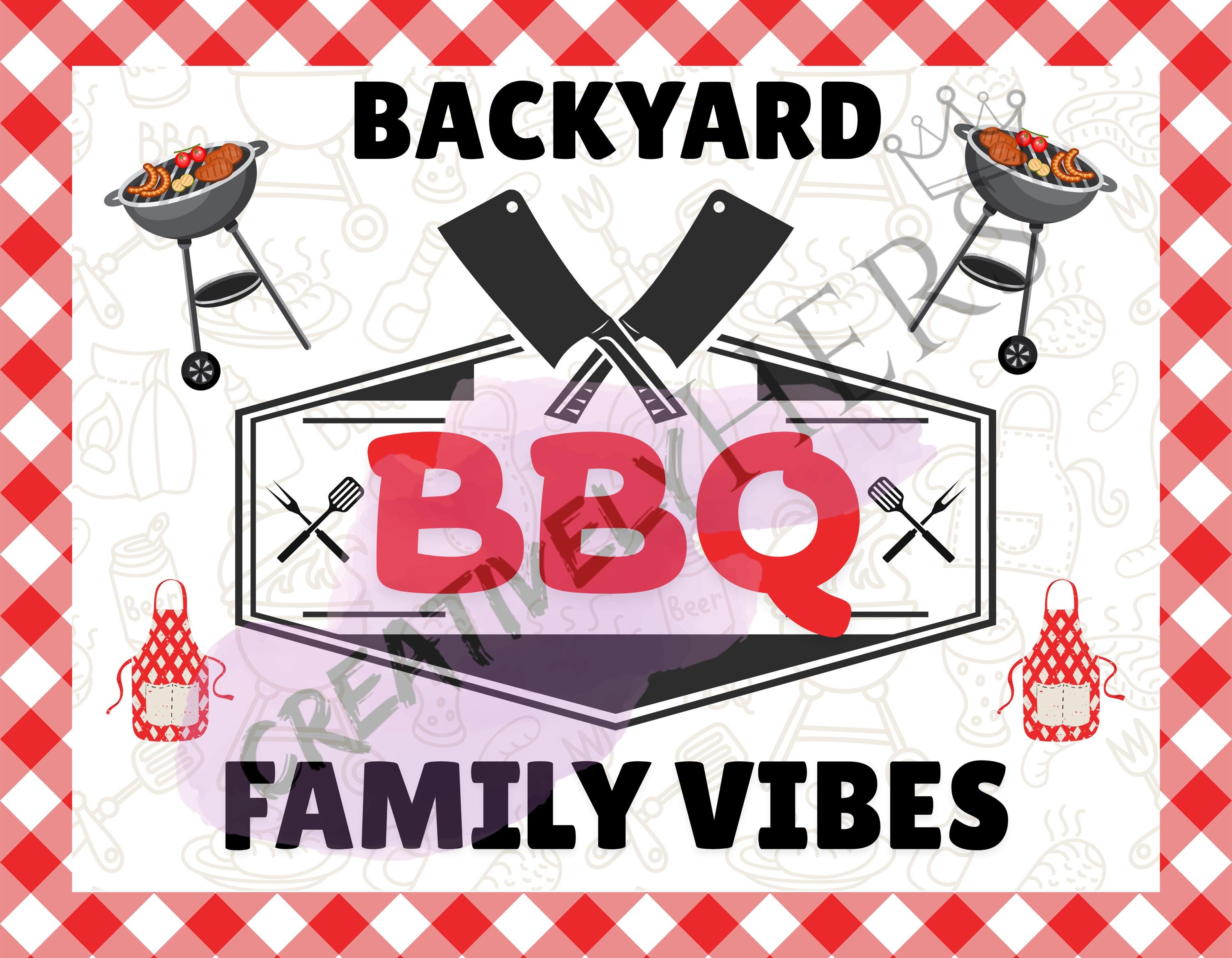 Backyard BBQ Sign | Summer Vibes Sign | Cookout Sign | SUMMER SIGN ...
