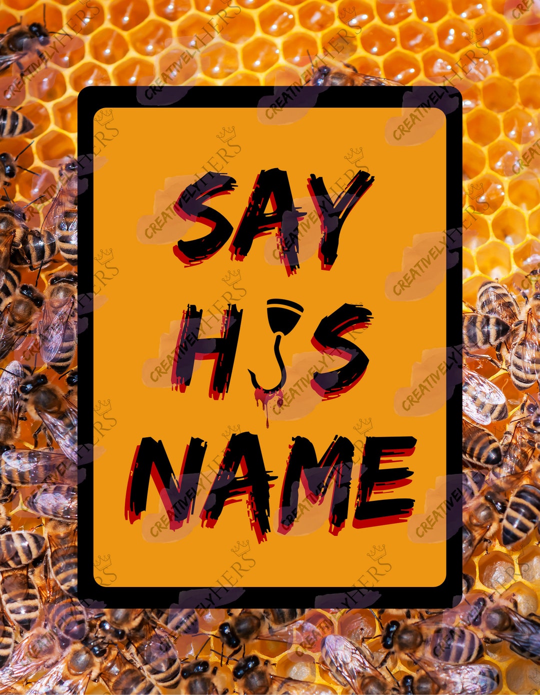 Candyman Sign Say His Name Sign Halloween 2021 Decor Etsy