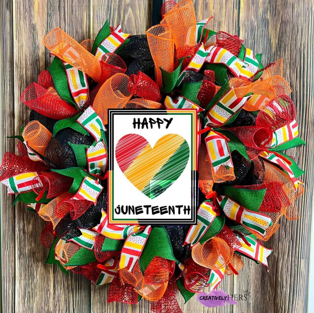 Happy Wreath Front Door Wreath Black and Red Wreath