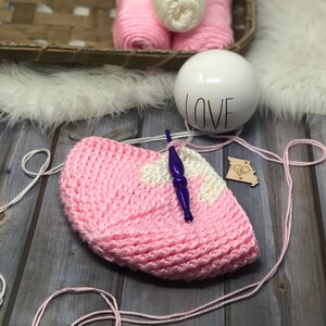 Wonky Heart Beanie Crochet PDF Pattern, Crochet Beanie, Heart Beanie, Valentine Hat, Kids Valentine Beanie, Ladies Valentine Hat, Tween image 9