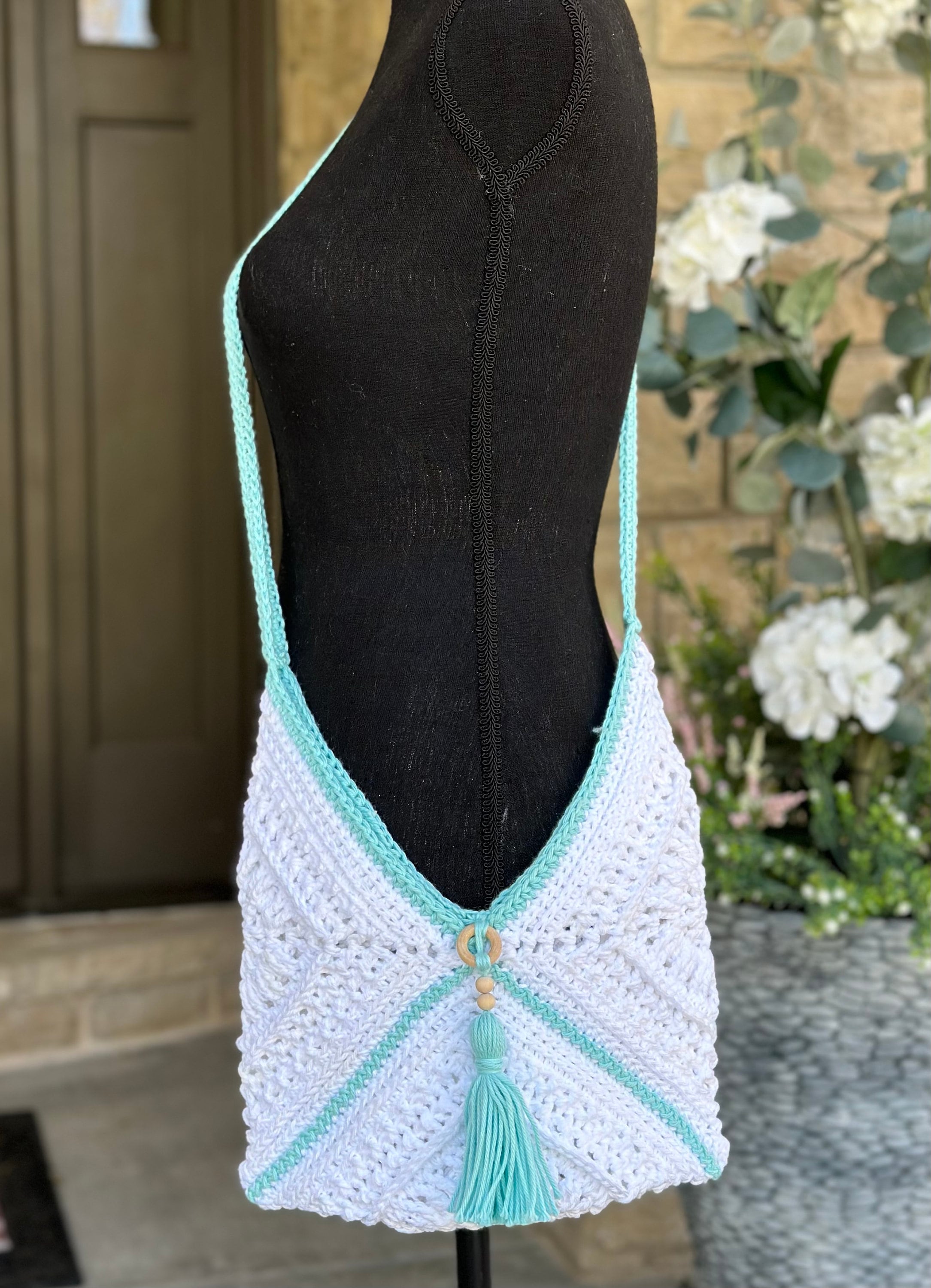 30 Crochet Purses and Bags To Make at Home: Fresh Patterns for Everyday Carryalls 26 Amelia's Grace Sling Bag