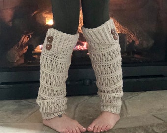 Turnberry Leg Warmers, Crochet PDF Digital Download Pattern, Decorative Buttons, Mommy and Me, Crochet Leg Warmers, Leg Warmers Pattern