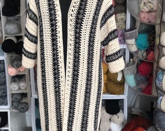 ThunderSnow Cardi/Duster, Couverture de maillot de bain, Cardigan au crochet, Duster au crochet, Cardigan court au crochet, Veste au crochet, Pull au crochet