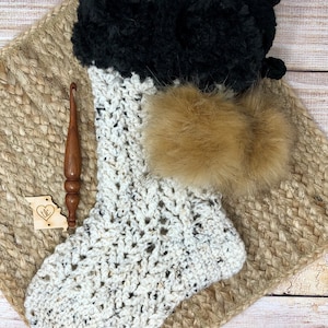 Francisco Stocking, Francisco Crochet Stocking Pattern, Christmas Stocking, Christmas Socks, Crochet Sock, Crochet Stocking, Handmade Sock