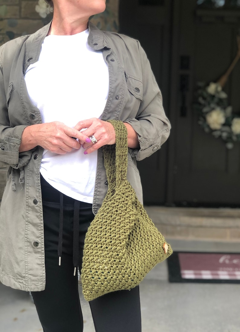 X-Stitch Japanese Knot Bag, Crochet PDF Pattern, Mommy and Me Purse, Crochet Purse, Crochet Handbag, Japanese Knot Crochet Tote, Wristlet image 1