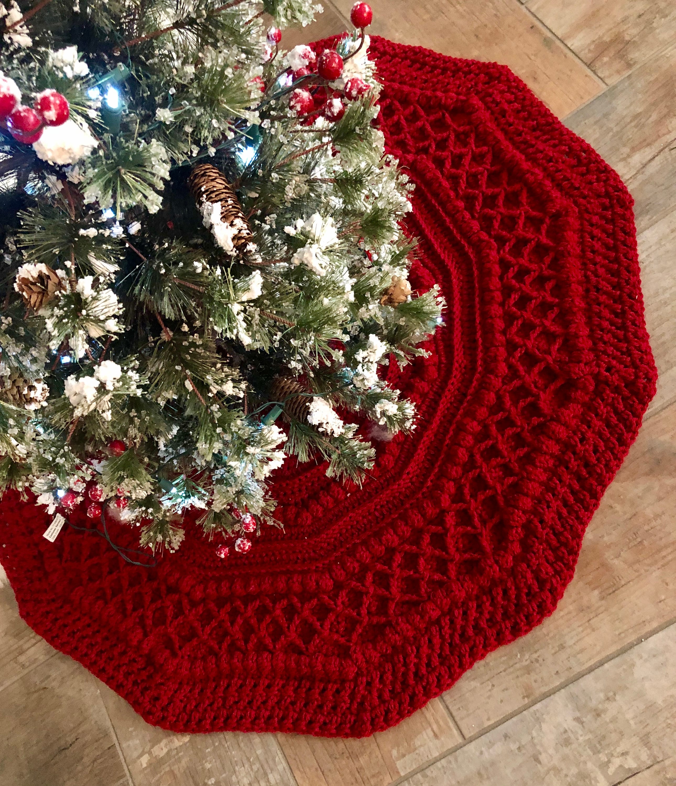 Boho Beaded Tree Skirt Crochet Tree Skirt Pattern Christmas Etsy
