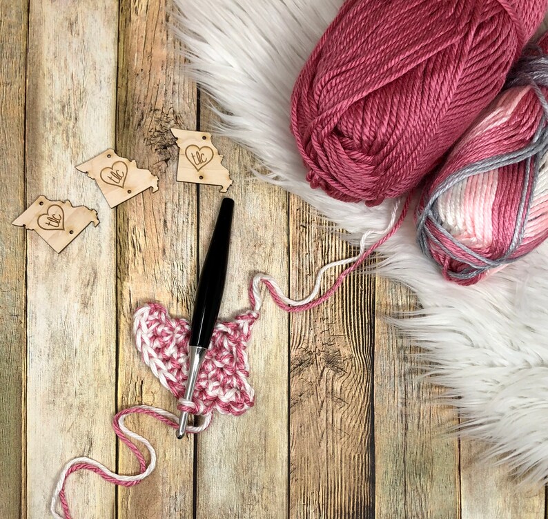 Wonky Heart Applique Crochet PDF Digital Download, Crochet Heart Pattern, Crochet Valentine's Day, Heart Applique, Valentine Gift, Love gift image 8