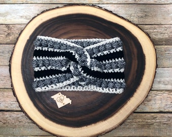 Twisted ThunderSnow Ear Warmer Crochet PDF Pattern, Crochet Headband, Crochet Headwrap, Twisted Crochet Boho, Boho Ear Warmer Pattern