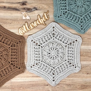 Amelia's Grace Crochet Hexagon, Crochet Granny Square, Crochet Motif, Crochet Hexagon, Crochet Blanket, Crochet Throw, Crochet Afghan