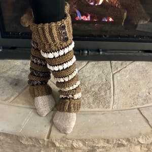 ThunderSnow Leg Warmers, Crochet Leg Warmer Pattern, PDF Digital Download, Mommy and Me Leg Warmers, Crochet Pattern, Unisex, Team Colors image 4