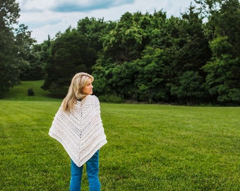 Poncho bohème, motif au crochet, personnalisable, cape au crochet (téléchargement PDF), cadeau fait main, bricolage