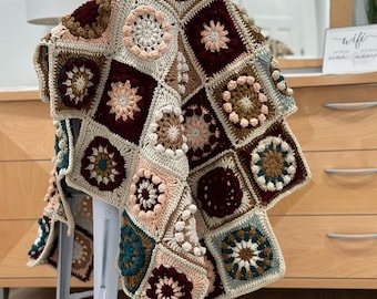 2022 Temp Granny Square Crochet Blanket Pattern (PDF Pattern), Weather Blanket, Temperature Blanket, Motif, Handmade Crochet Gift