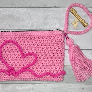 X-Stitch Pouch, Crochet Wristlet Pattern, EASY Crochet Pattern, Canvas Pouch Slip Cover, Cosmetic Bag, Pencil Pouch, Crochet Pouch Pattern