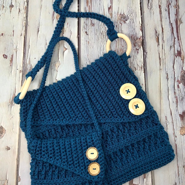 Turnberry Cross Body Bag, Crochet Purse, PDF Crochet Pattern, Crochet Handbag, Tote Bag, Cross Body Purse, Cross Body Cell Phone Purse