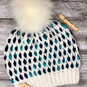 Jalousie Crochet Beanie Pattern, Mommy and Me Hats, Crochet Hat, Unisex Crochet Beanie, Slouchy, Ladies Beanie, Mens Beanie, Kids Beanie,