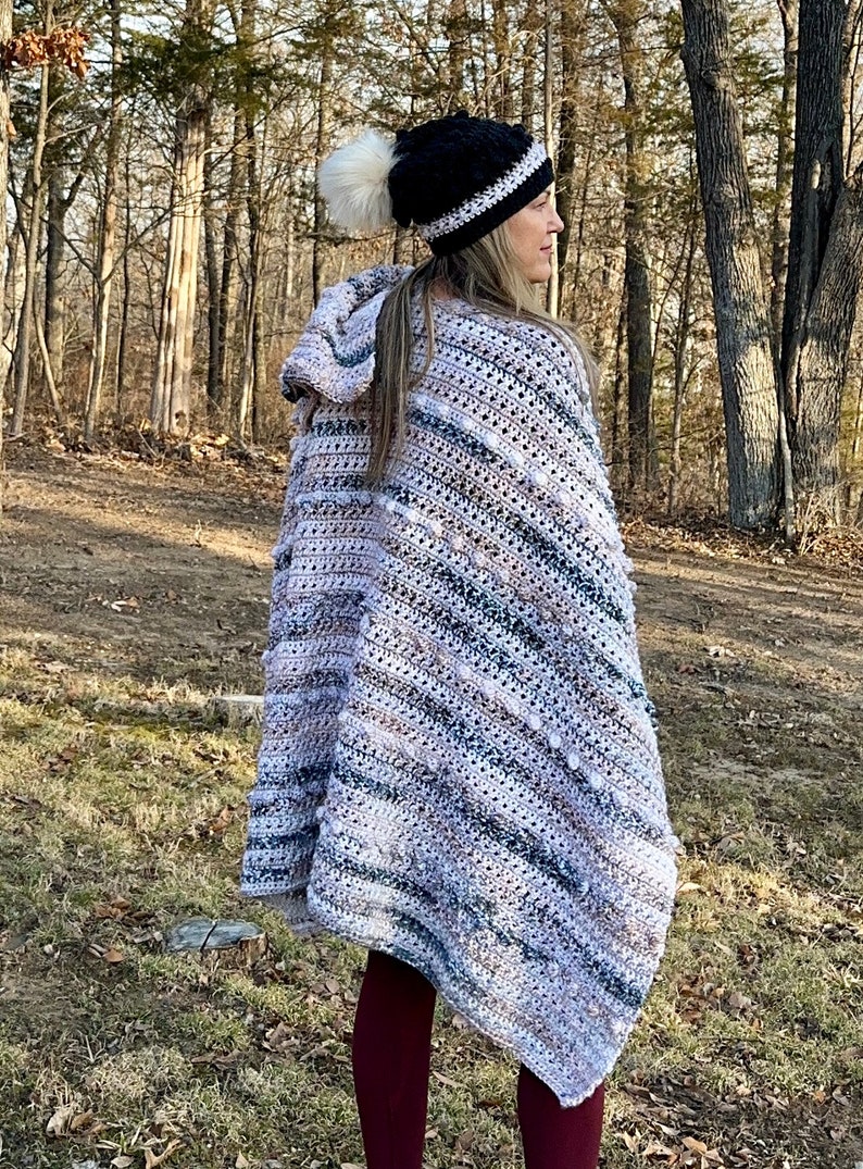 Exes & Oh's Ruana, Crochet Pattern, Adult Sizes, Large Project (PDF ...