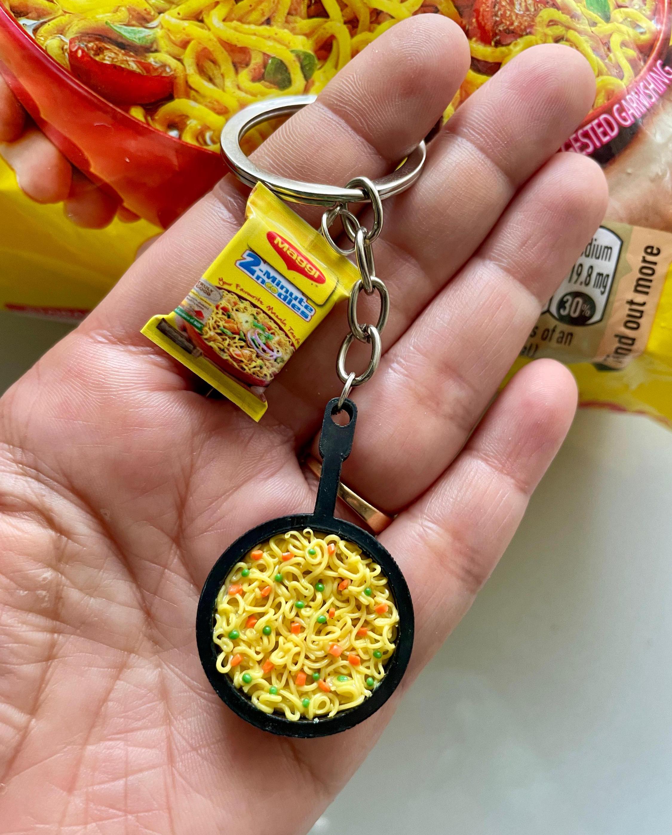 ミニチュア マギーパン キーホルダー、インド料理ミニチュア、ドール 